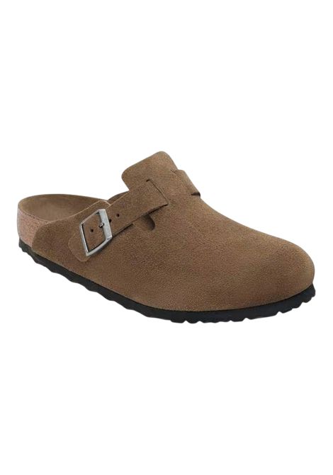 Boston plantare morbido Pelle scamosciata  Dark Tea Tonal BIRKENSTOCK | Scarpe | 1030861DARK TEA